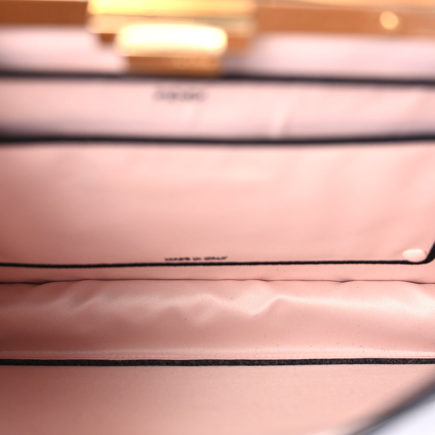 Fendi Melange Flannel Satin Threaded Edge Medium Peekaboo I SEE U Satchel Grigio Bois de Rose 4 of 7