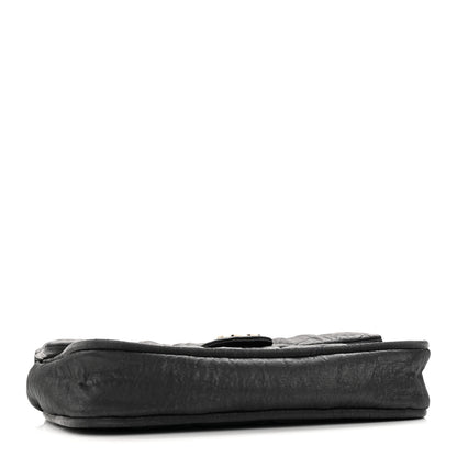 Chanel Coated Canvas Quilted Le Marais Flap Black 4 of 15