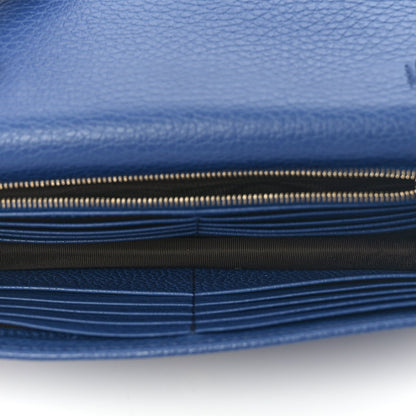 Gucci Dollar Calfskin Interlocking G Chain Wallet  Caspian 4 of 8
