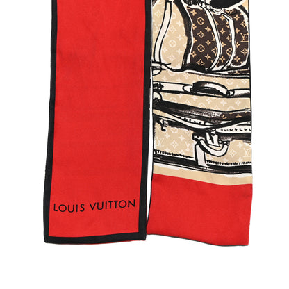 Louis Vuitton Silk Monogram Trunks Bandeau Brown 3 of 7