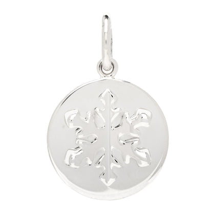 Tiffany Sterling Silver Round Snowflake Charm 1 of 4