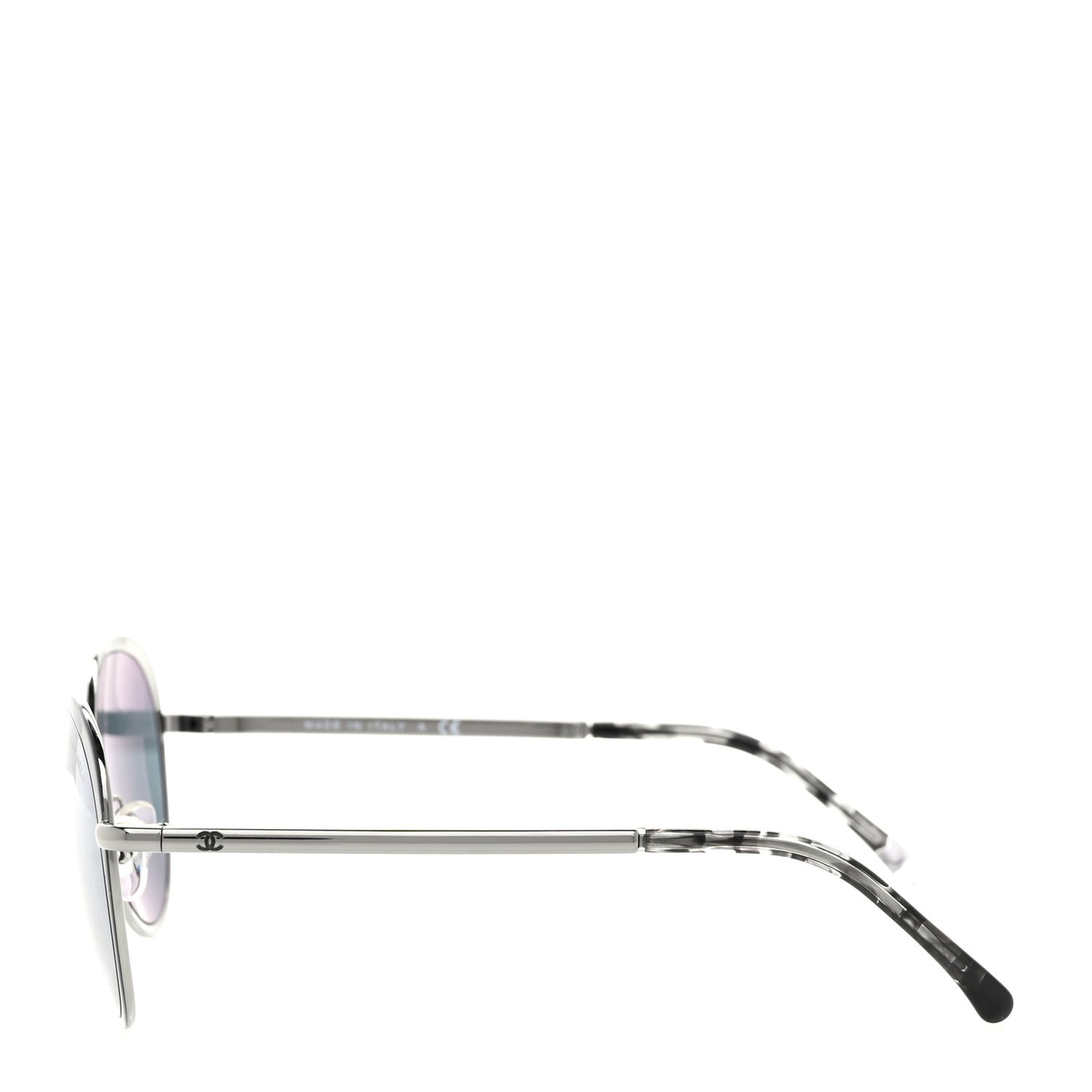 Round Spring Sunglasses 4206 Black