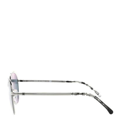 Chanel Round Spring Sunglasses 4206 Black 3 of 8