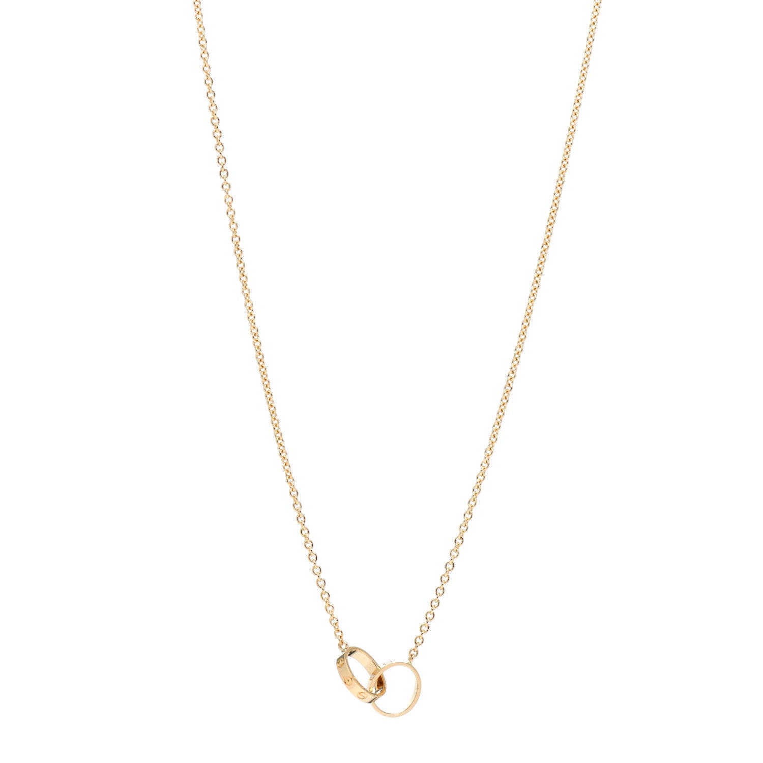 Cartier 18K Yellow Gold Interlocking LOVE Necklace 1 of 5