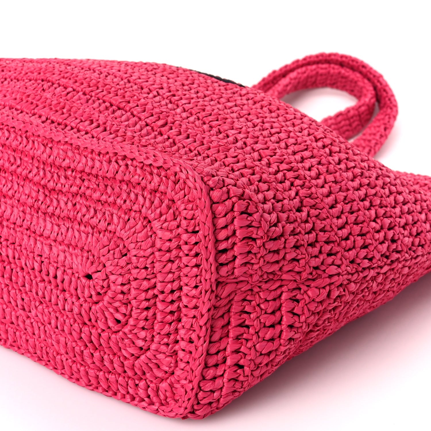 Saint Laurent Raffia Rive Gauche Tote Pink 9 of 9