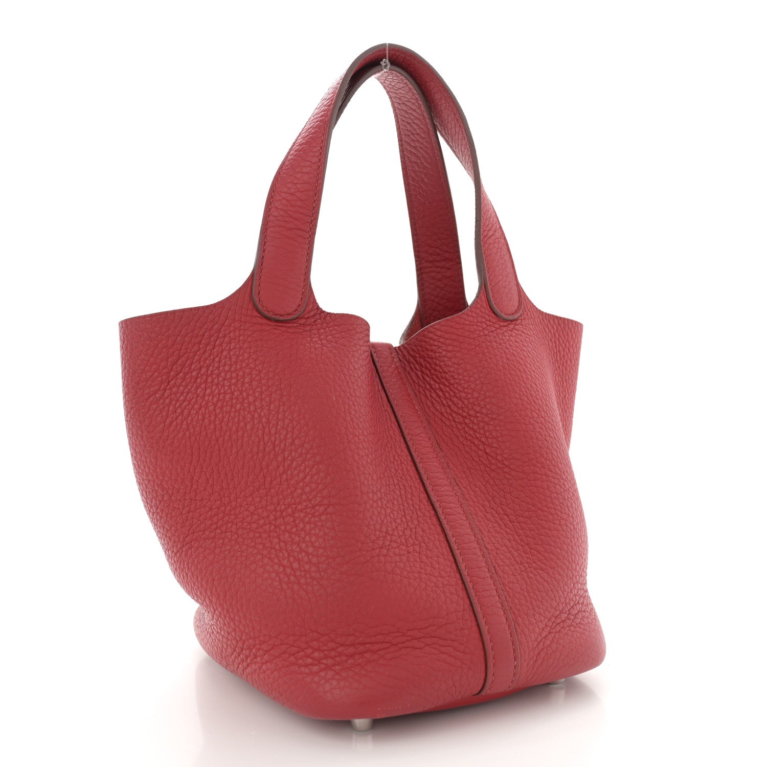 Hermes Taurillon Clemence Picotin Lock 18 PM Rubis 2 of 14