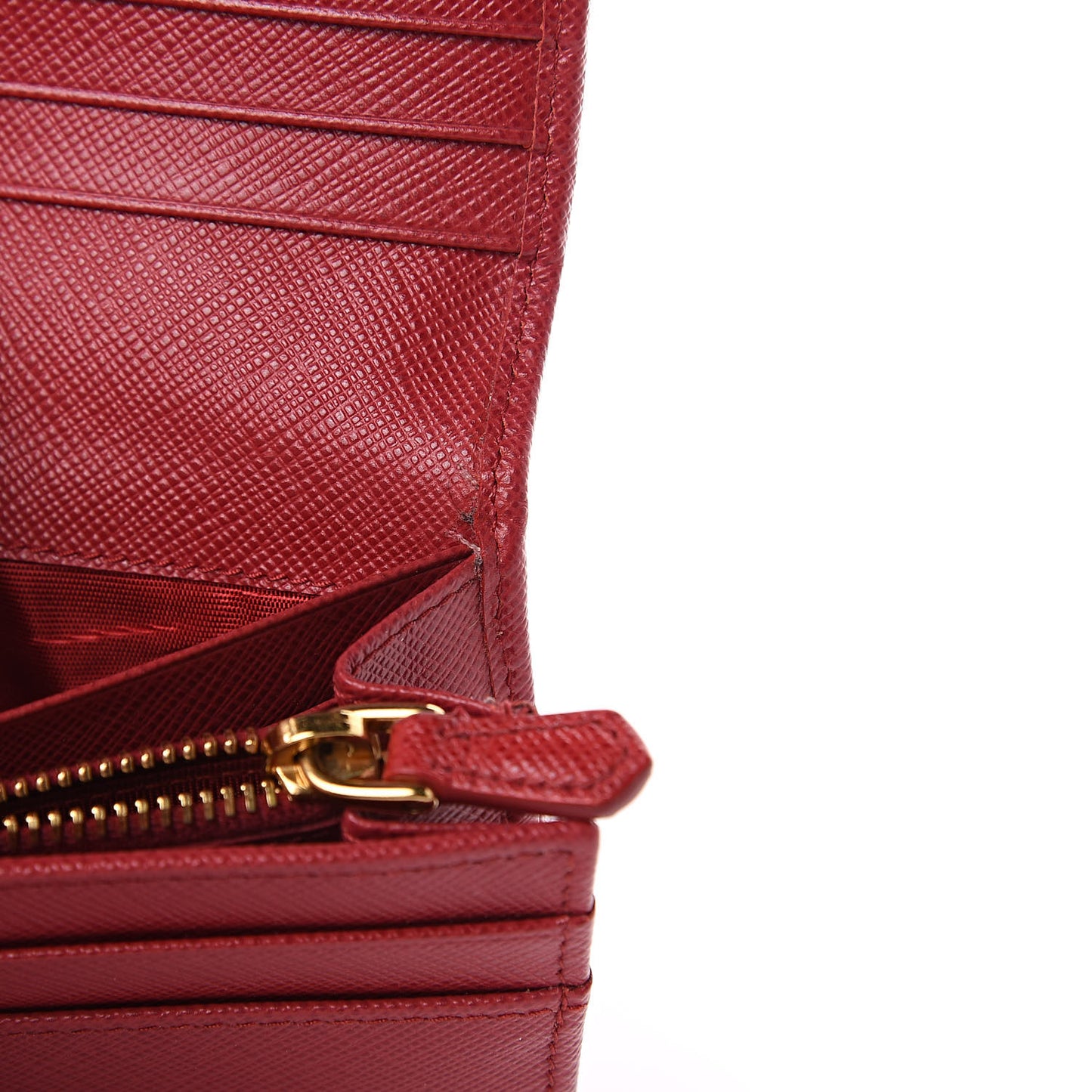 Saffiano Metal Continental Flap Wallet Fuoco