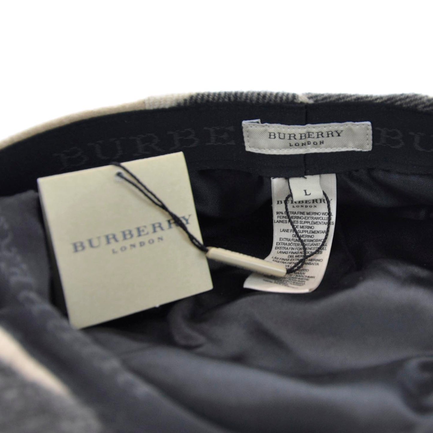 Wool House Check Jasmine Newsboy Cap Large