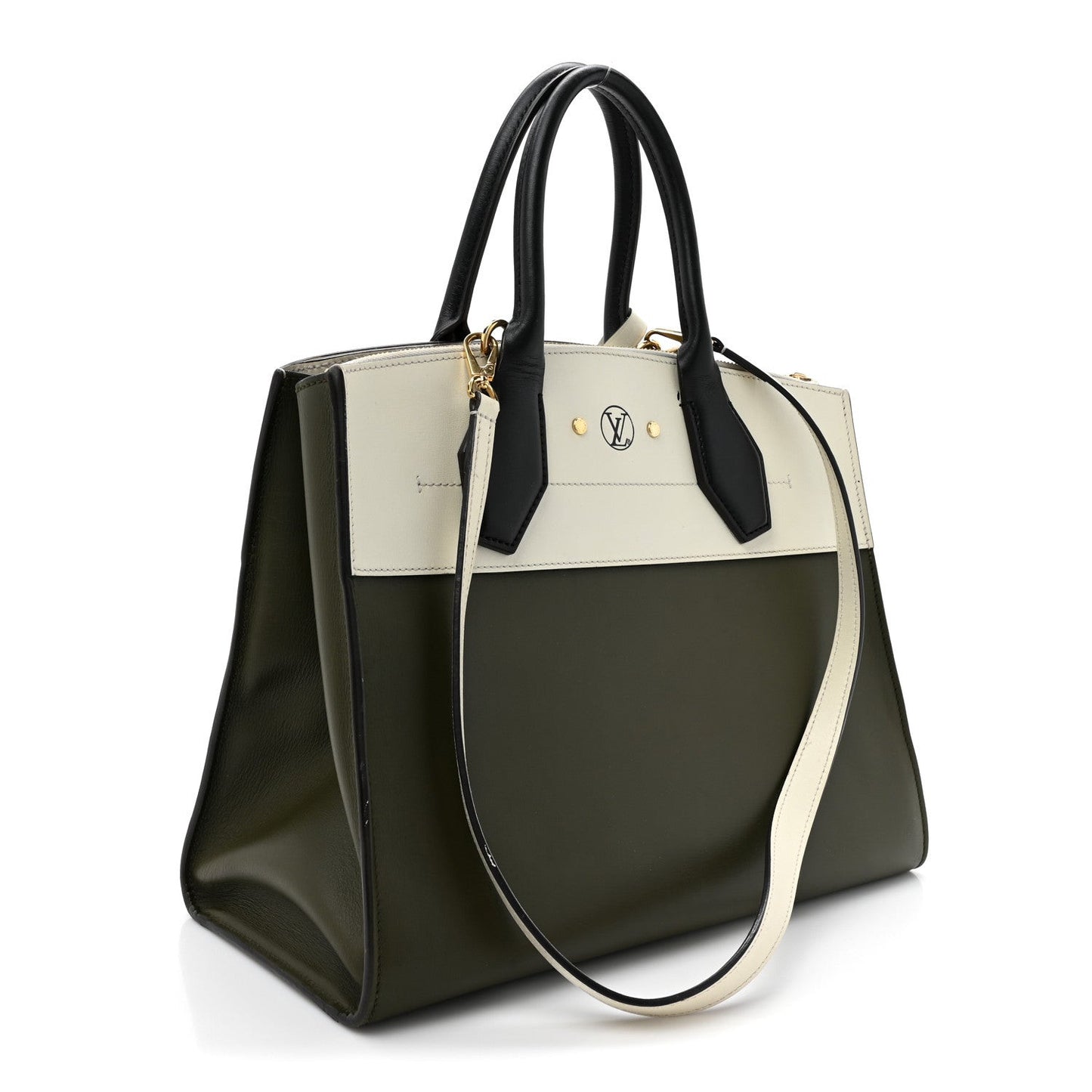 Taurillon City Steamer MM Kaki Creme Black