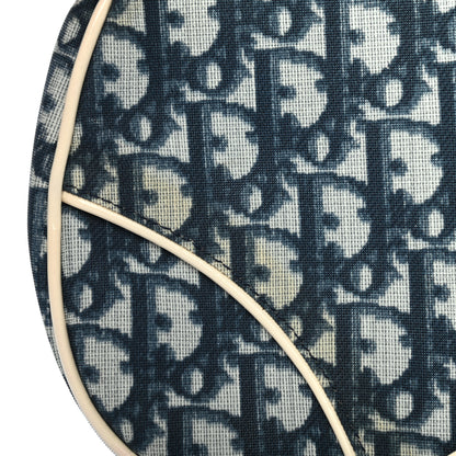 Christian Dior Monogram Mini Saddle Pochette White Blue 9 of 11
