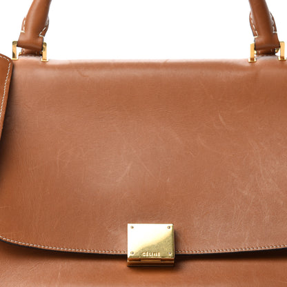 Celine Vegetable Calfskin Small Trapeze Tan 9 of 9