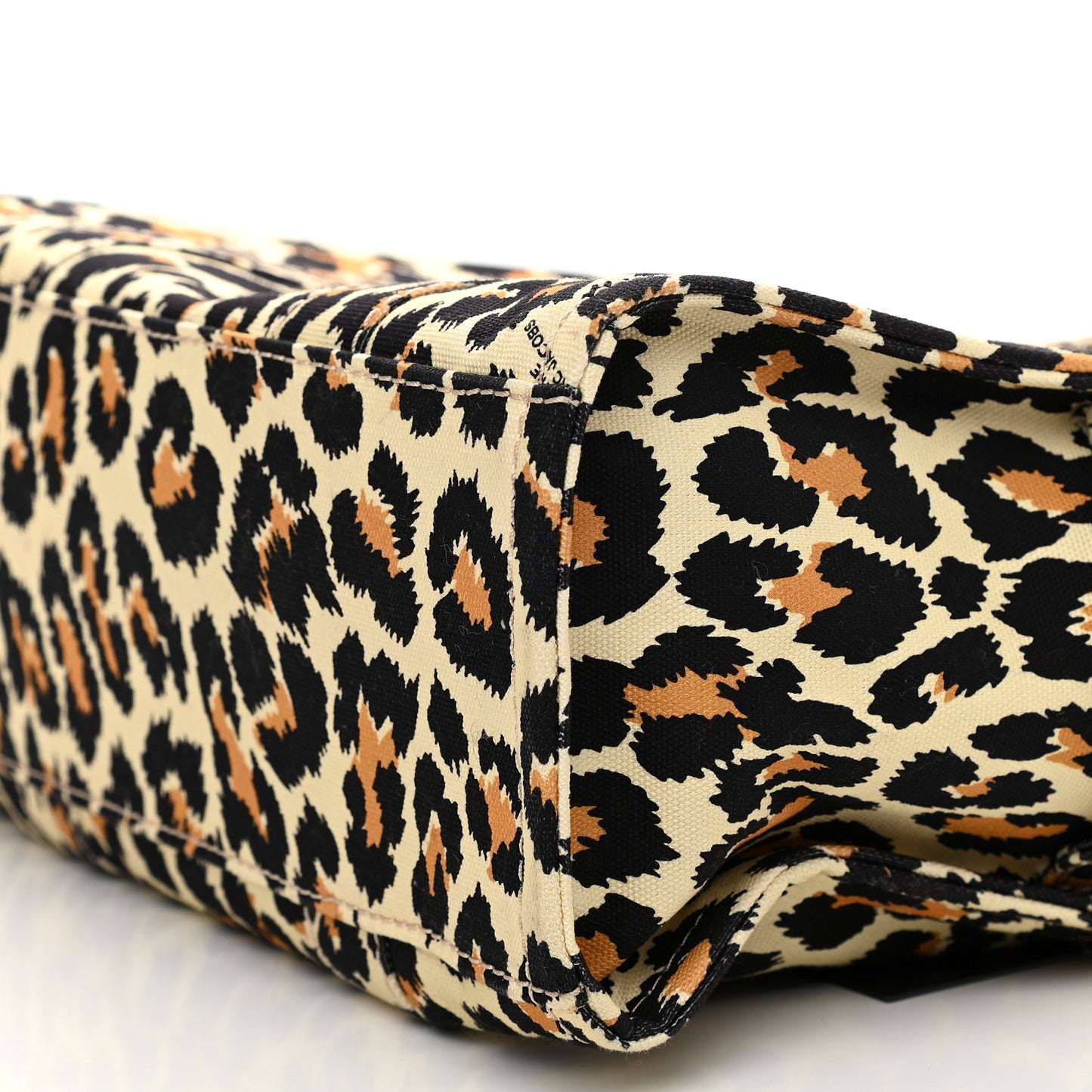 Cotton Canvas Leopard Print Medium The Traveler Tote Bag