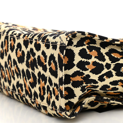 Marc Jacobs Cotton Canvas Leopard Print Medium The Traveler Tote Bag 9 of 9