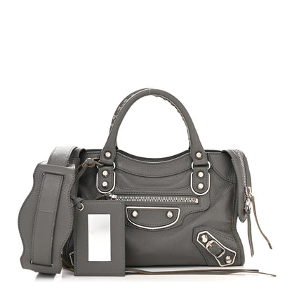 Balenciaga Chevre Silver Metallic Edge Hardware Mini City Gris Acier 1 of 18
