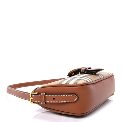 Burberry E-Canvas Vintage Check Sling Buckle Bag Briar Brown 8 of 8