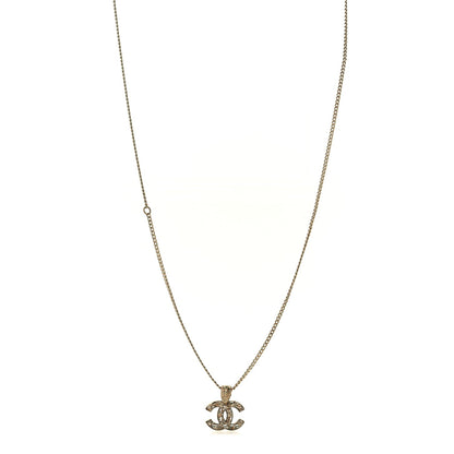 Chanel Tweed Effect CC Necklace Gold 4 of 5