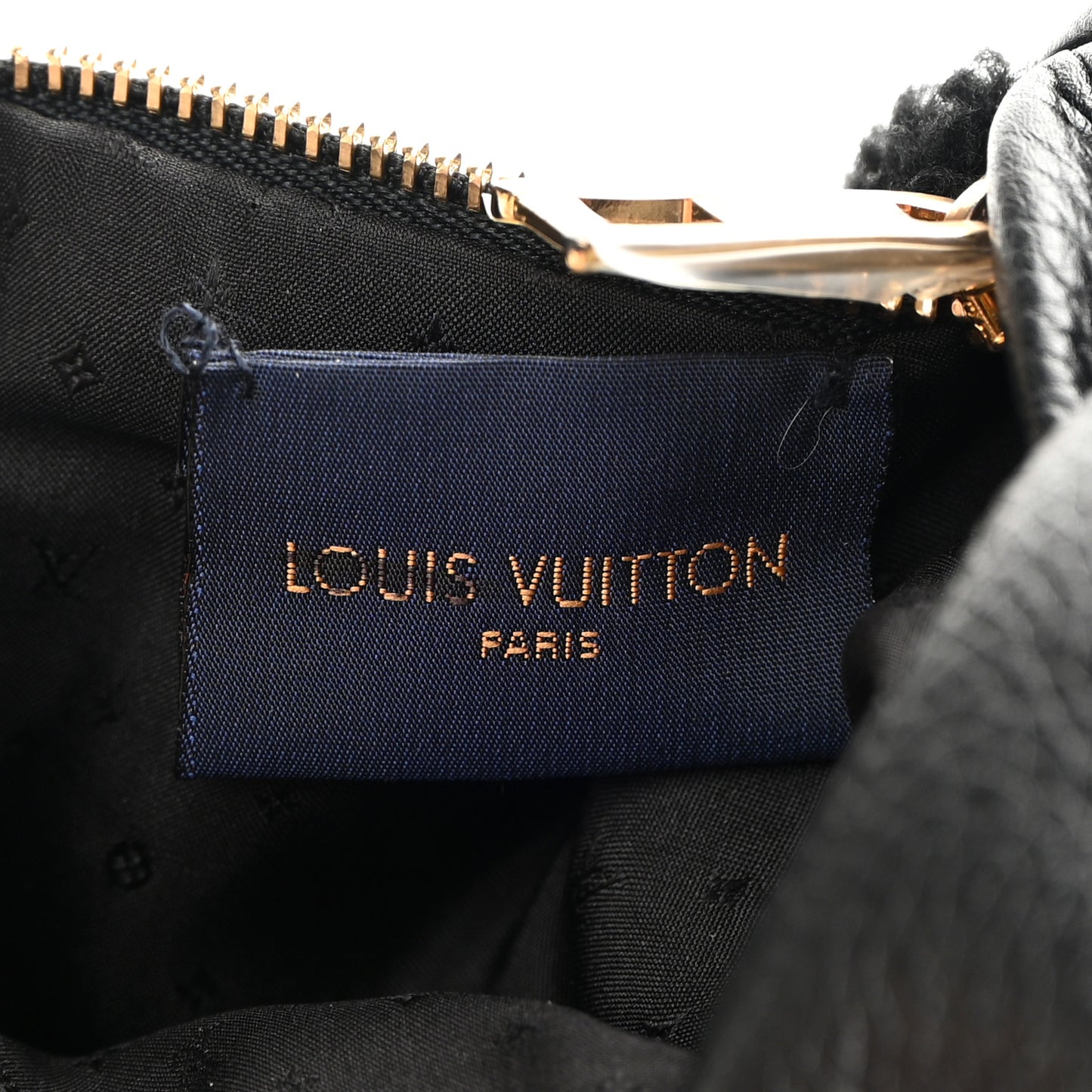 Calfskin Monogram Teddy Muffle Black