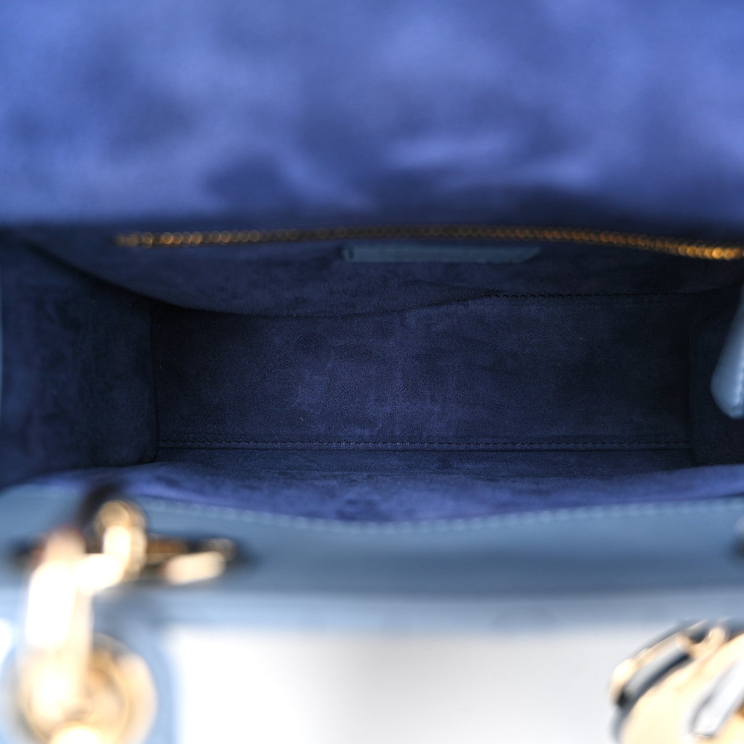 Christian Dior Lambskin Cannage Gradient Small My ABCDior Lady Dior Indigo Blue 5 of 7