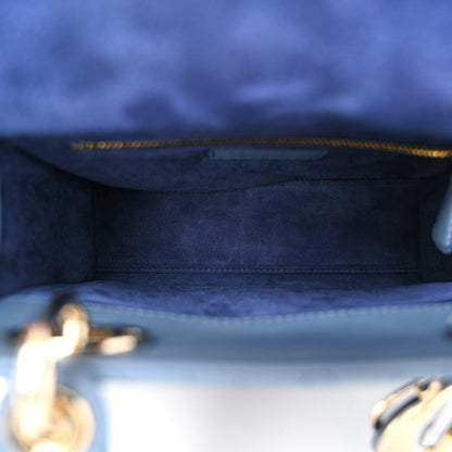 Christian Dior Lambskin Cannage Gradient Small My ABCDior Lady Dior Indigo Blue 5 of 7