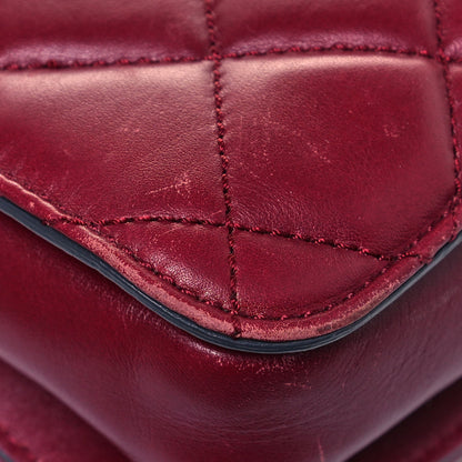 Chanel Glazed Calfskin Quilted Large Perfect Edge Flap Red 11 of 25