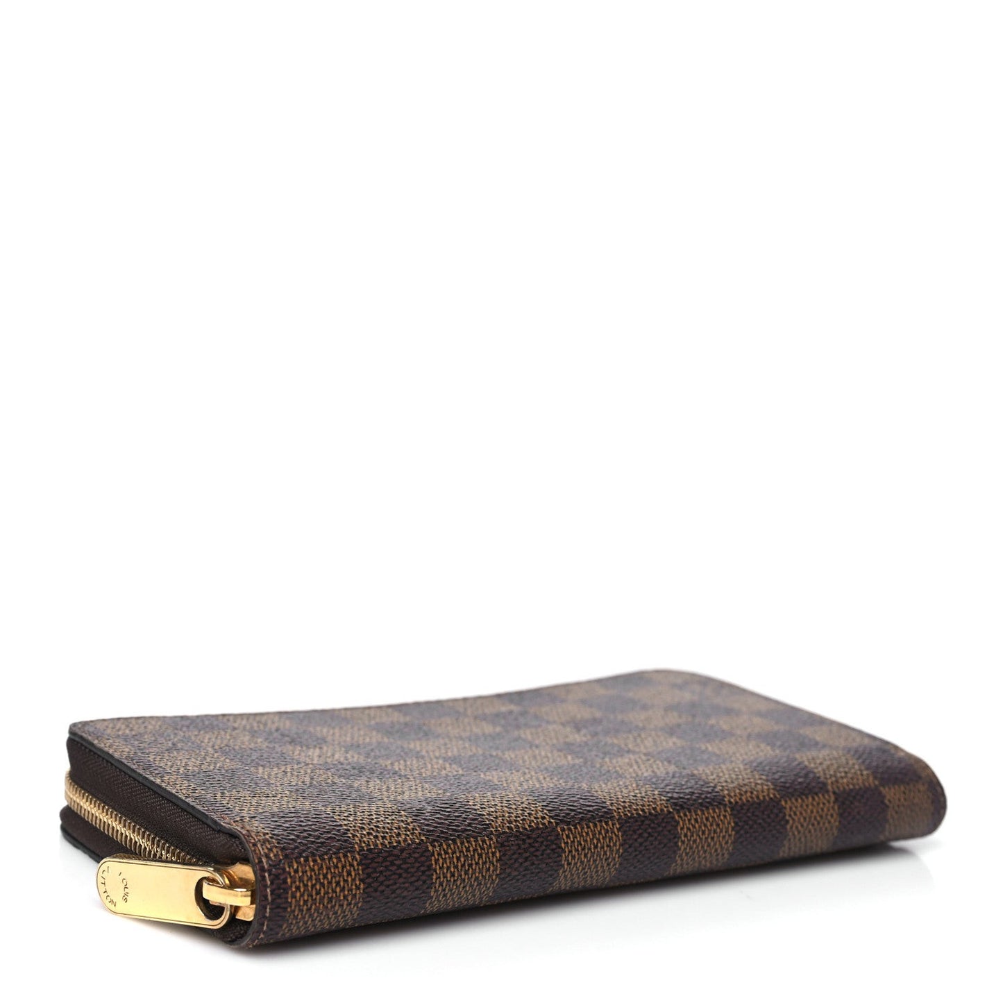 Damier Ebene Zippy Wallet Rose Ballerine