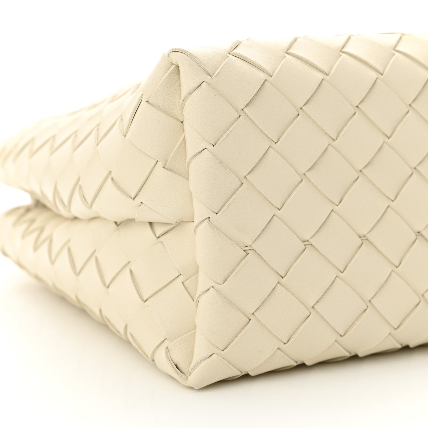 Nappa Intrecciato Small Andiamo Shoulder Bag Sea Salt