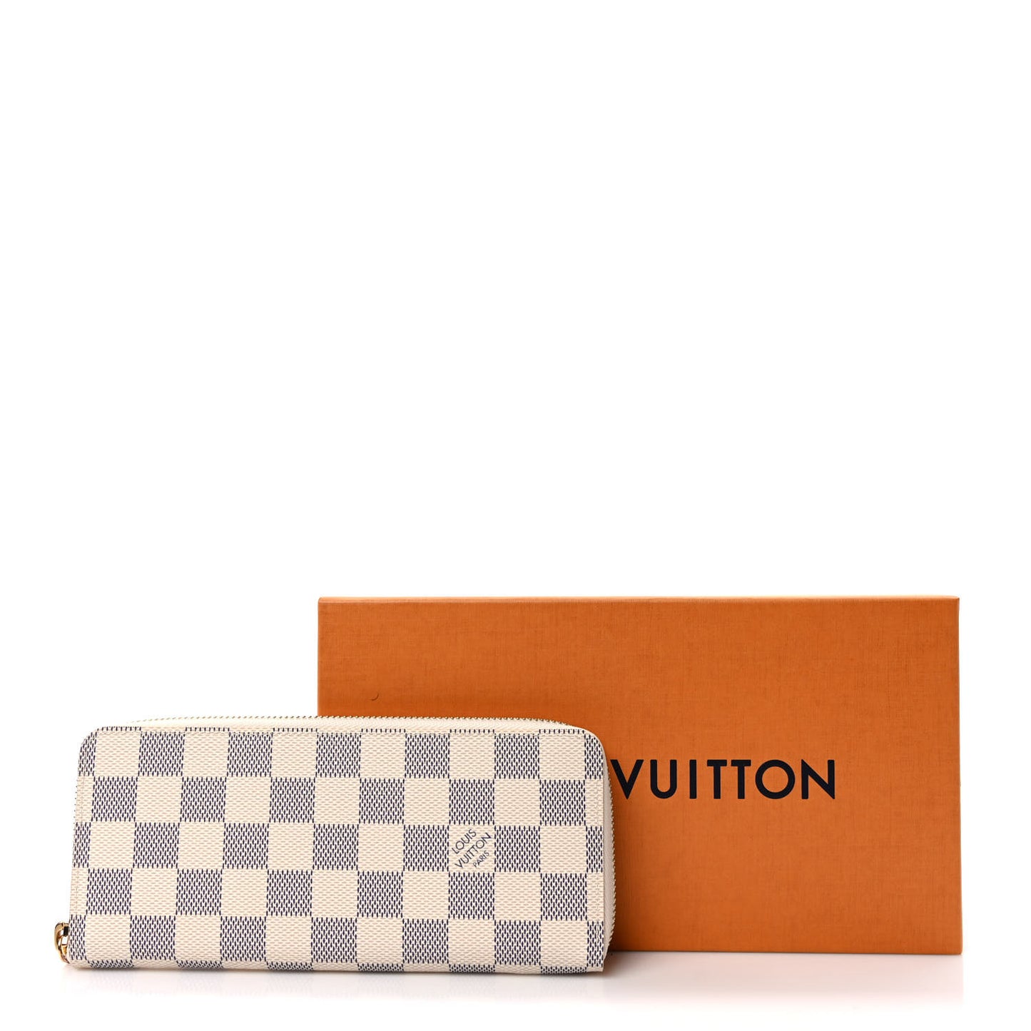Damier Azur Clemence Wallet Rose Ballerine