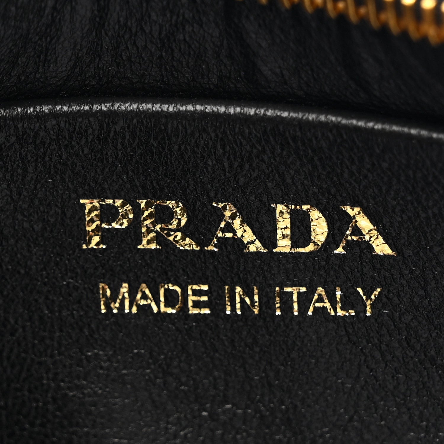 Prada Soft Calfskin Arque Shoulder Bag Black 6 of 7