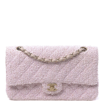 Chanel Tweed Medium Double Flap Pink 1 of 11