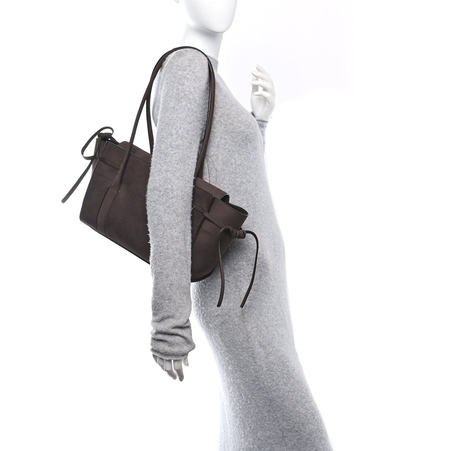 MULBERRY Nubuck Small Soft Bayswater Satchel Ebomy