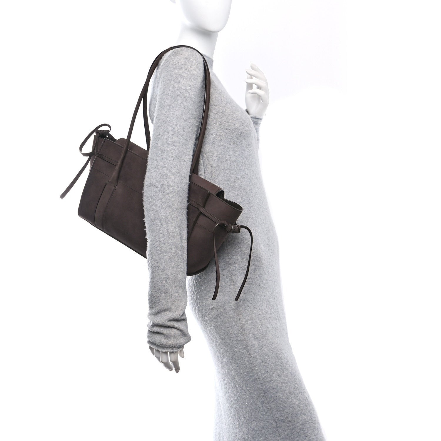 Mulberry MULBERRY Nubuck Small Soft Bayswater Satchel Ebomy 2 of 7