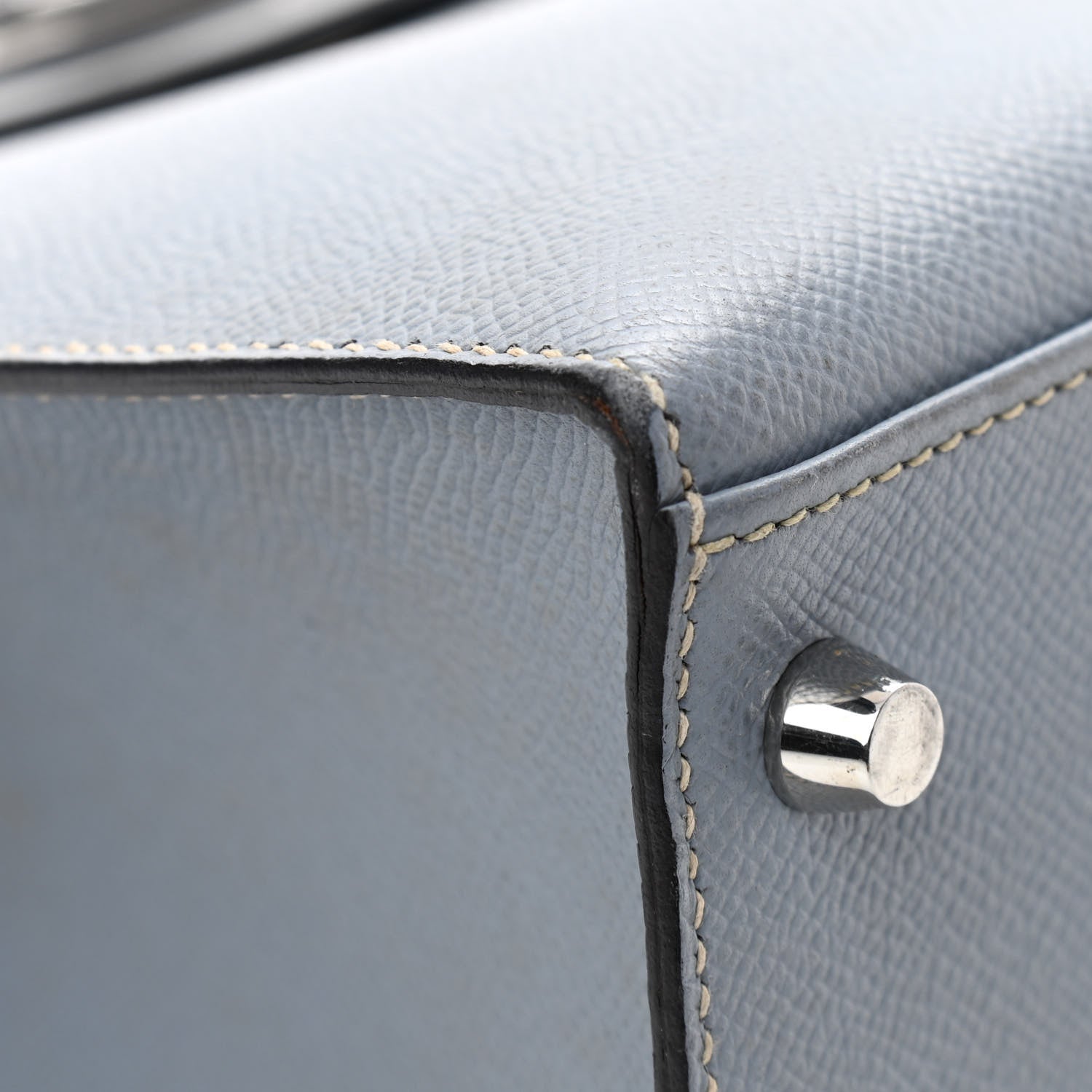 Hermes Epsom Kelly Sellier 32 Bleu Lin 16 of 20