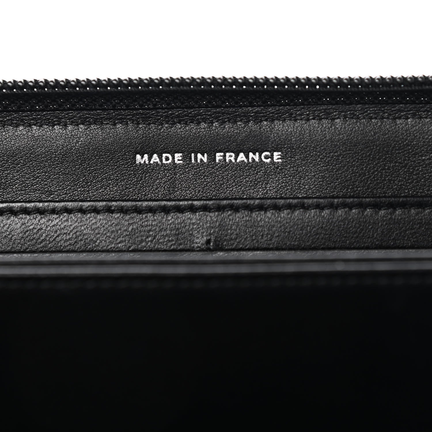 Chanel Lambskin Quilted Boy Zip Around Wallet Black 7 of 10