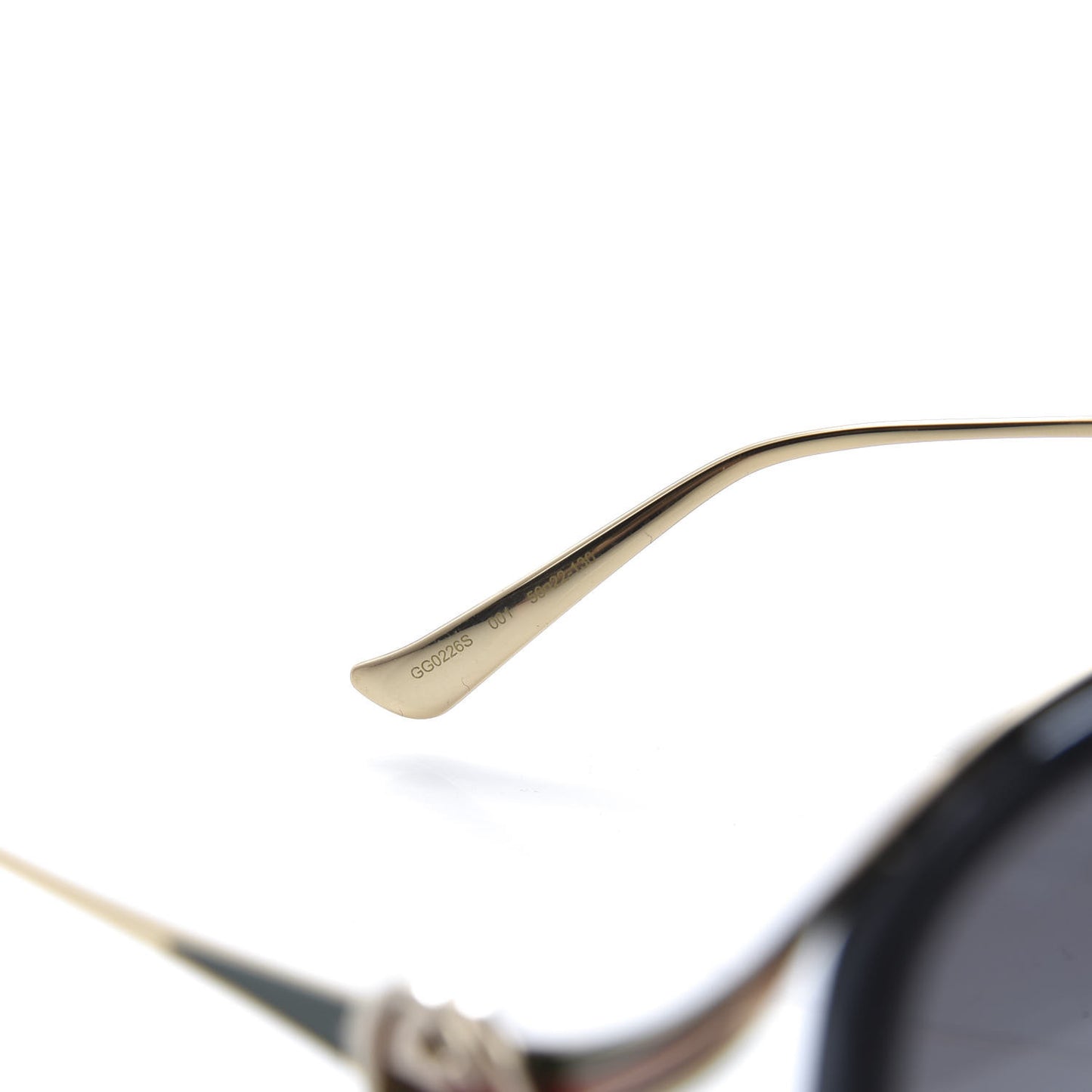 Round Frame Injected GG0226S Sunglasses Black