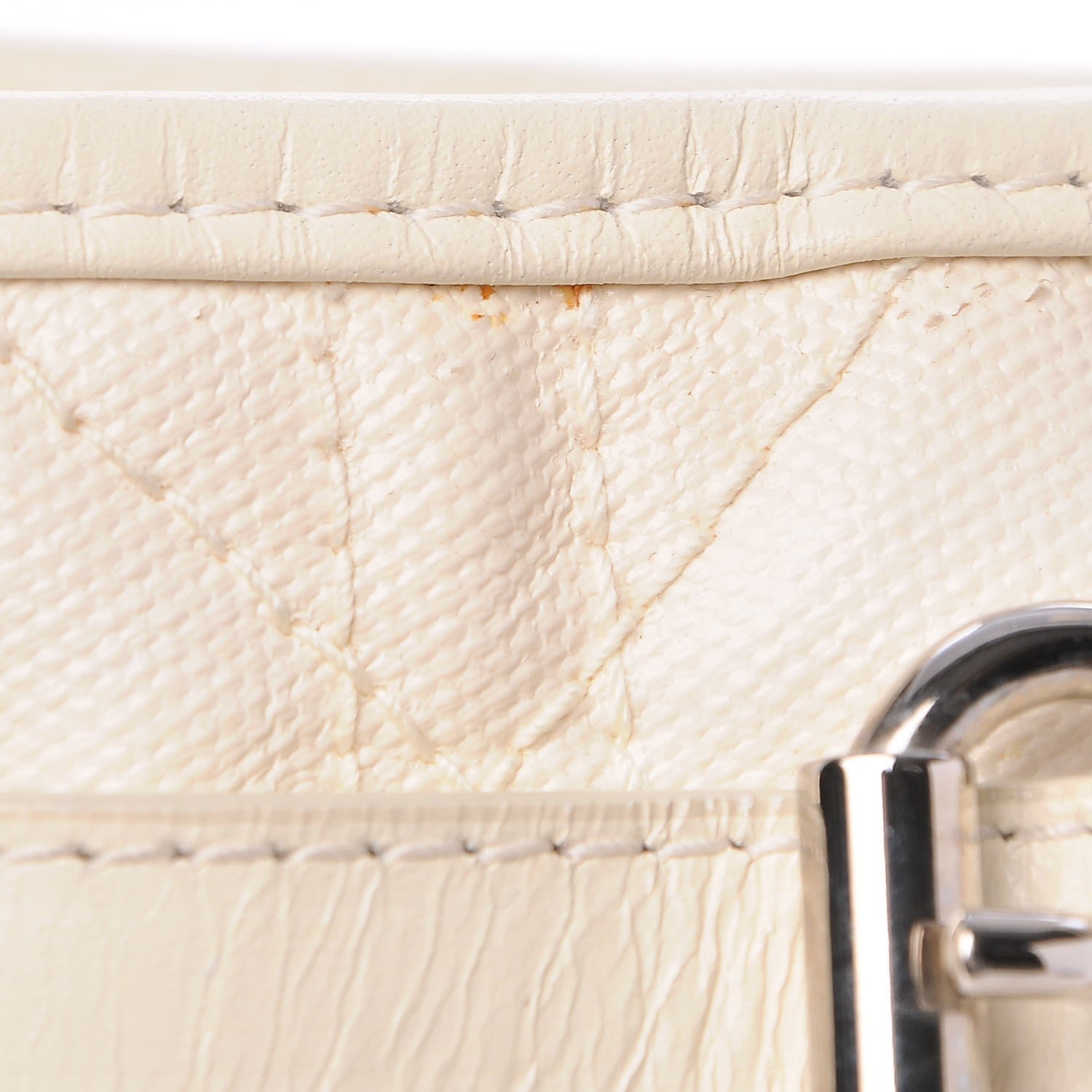 Christian Dior Coated Canvas Cannage Small Panarea Tote White 12 of 14