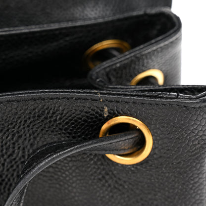 Chanel Caviar CC Backpack Black 13 of 14