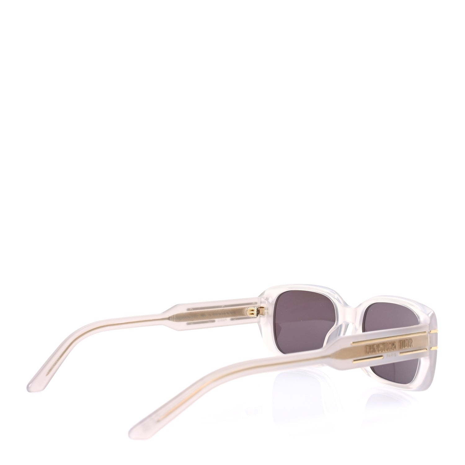 Christian Dior Diorsignature Rectangular Sunglasses Beige Smoke 4 of 7