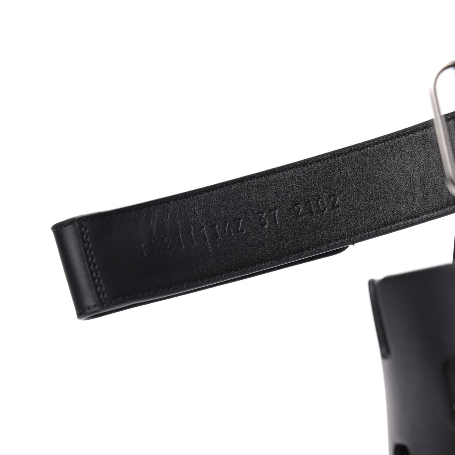 Hermes Calfskin Womens Chypre Sandals 37 Black 8 of 9