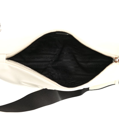 Prada Grace Lux Triangle Shoulder Bag White 5 of 11