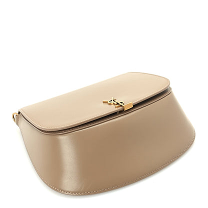 Saint Laurent Box Calfskin Mini Voltaire Top Handle Bag  Dark Cork 3 of 8