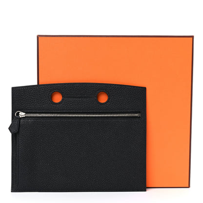 Hermes Togo Backpocket Pouch 25 Black 7 of 7