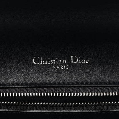 Christian Dior Patent Micro-Cannage Medium Diorama Flap Bag Blue 6 of 7