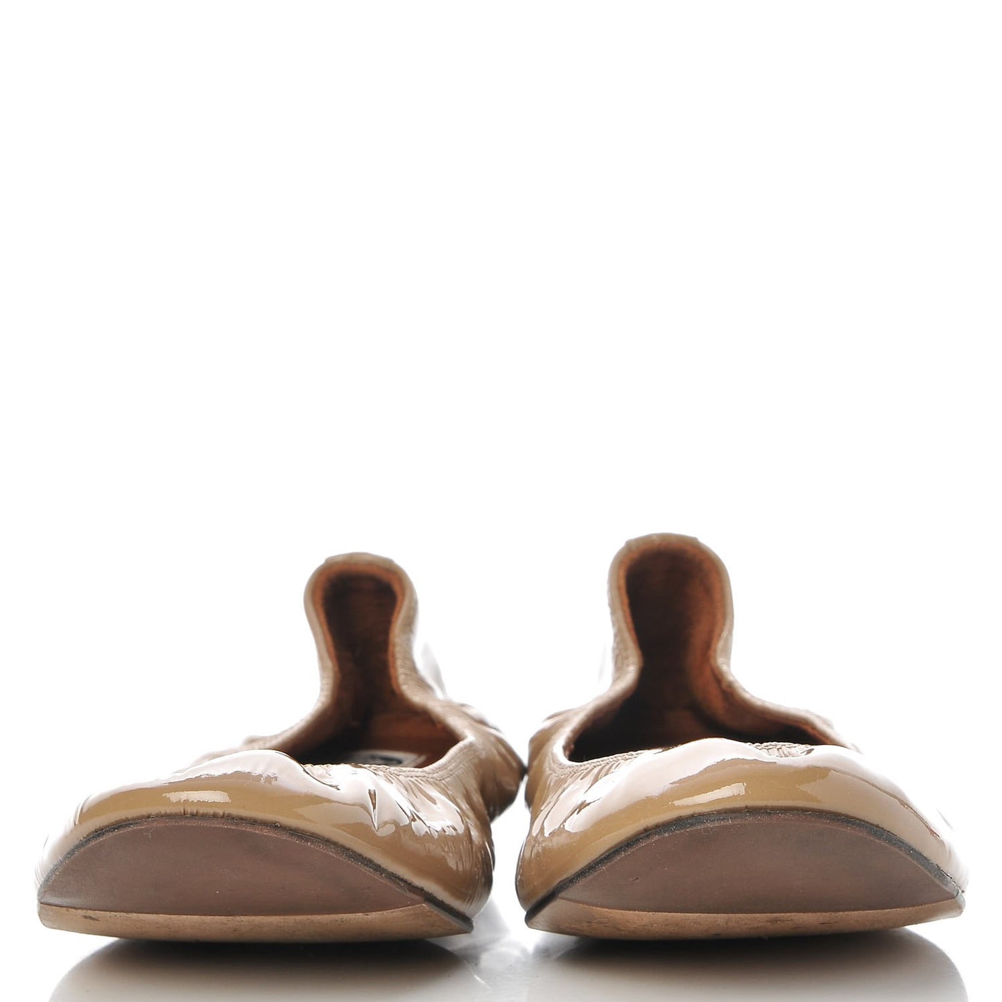Patent Ballet Flats 41 Nude