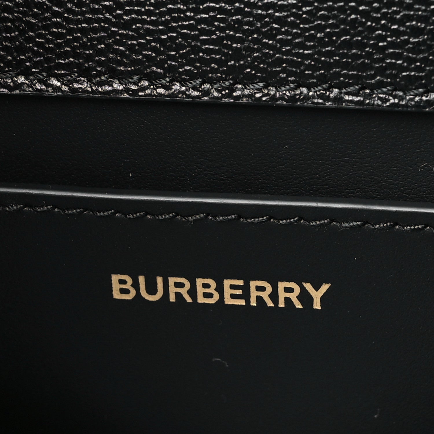 Burberry Grained Calfskin House Check Small Madison Shoulder Bag Black 6 of 7
