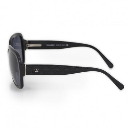 Chanel Leather Quilted CC Sunglasses Black 5124 2 of 10