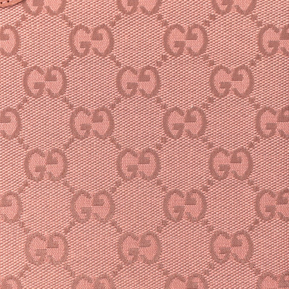 Gucci Monogram Textured Dollar Calfskin Ophidia Pouch Cloche  Rose Pink 3 of 7