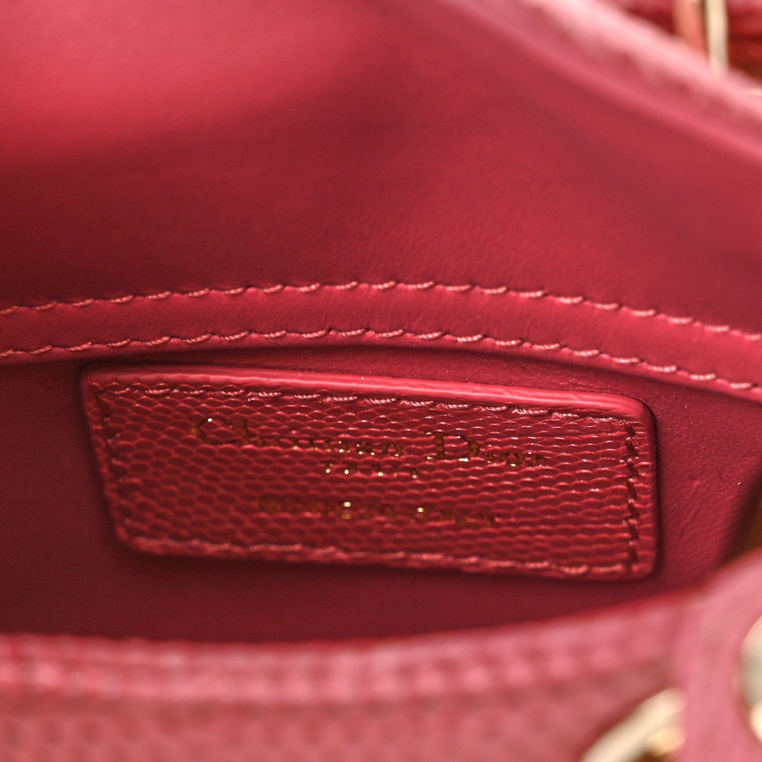 Christian Dior Lizard Micro Lady Dior Pink 6 of 9