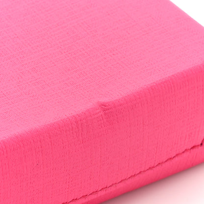 Balenciaga Squared Calfskin Logo Shopping Phone Holder Bag Acid Fuchsia 11 of 16