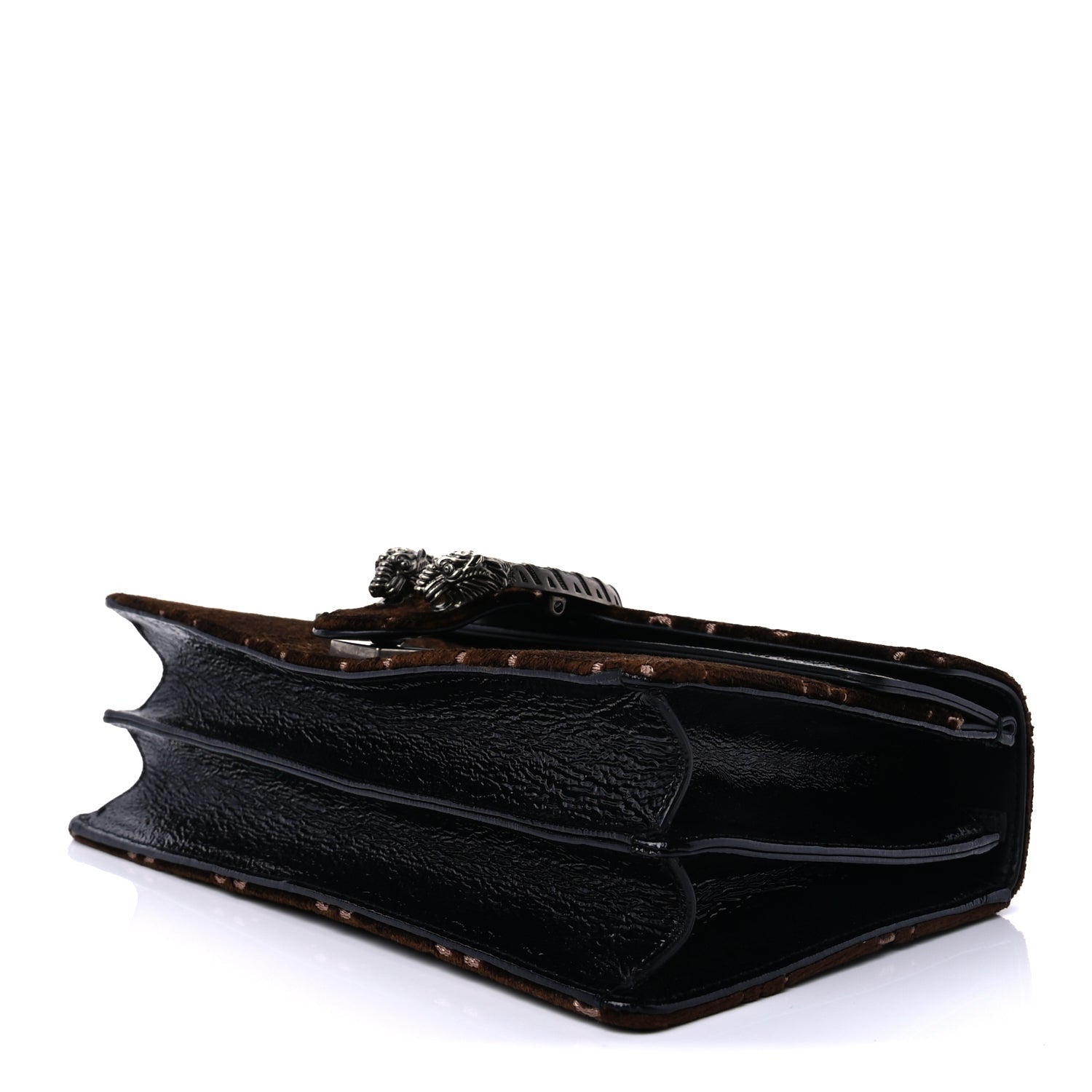 Gucci Velvet Skipper GG Monogram Small Dionysus Shoulder Bag Brown Black 8 of 8