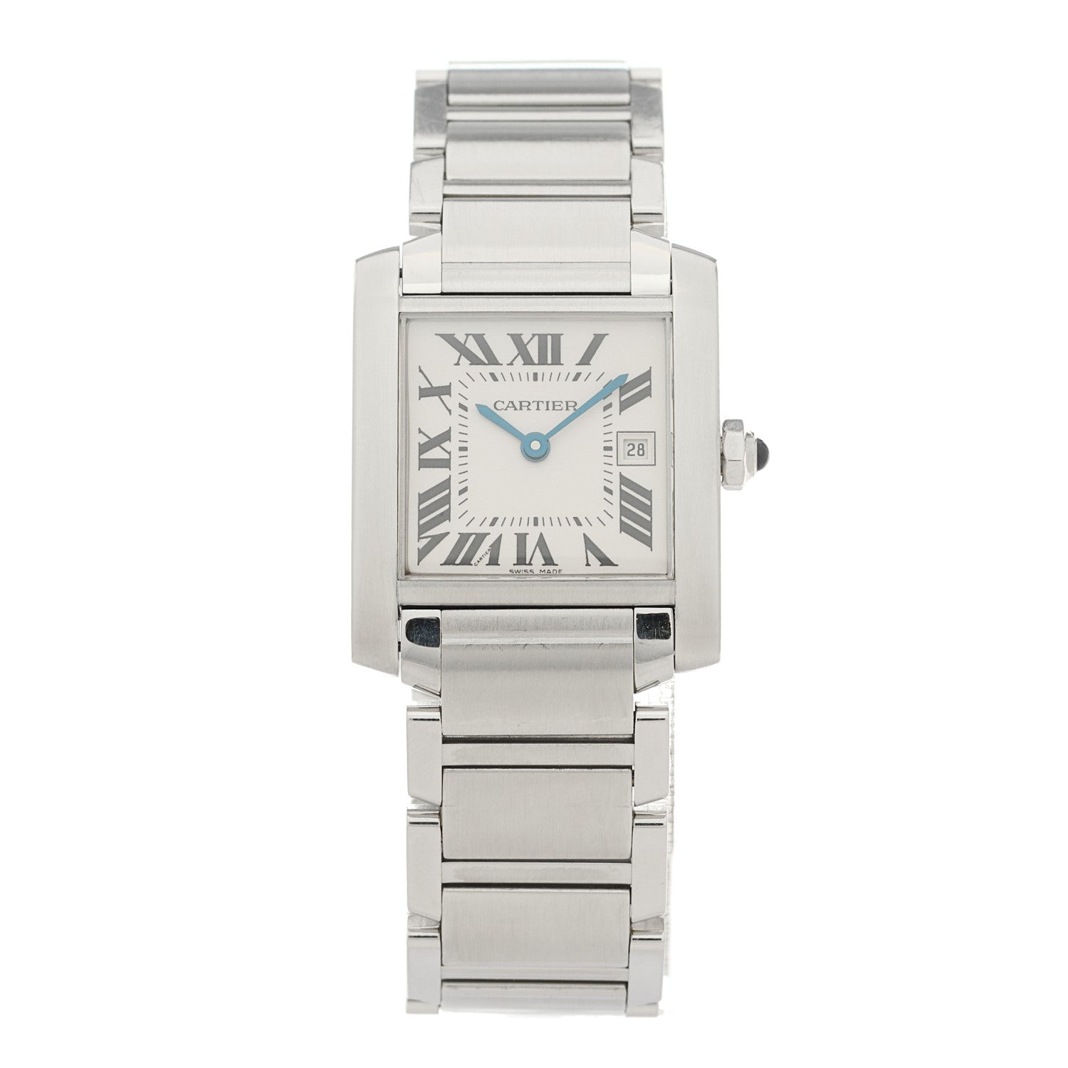 Cartier Stainless Steel 25mm Tank Francaise Quartz Watch 1 of 4